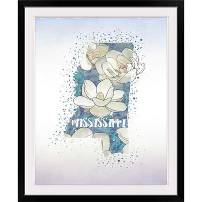 « mississippi state fleur (magnolia) », impression