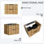 Base de meuble-lavabo flottant 30 "et 36" avec texture cannelée artisanale (lavabo non inclus)-138724300