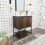 Ensemble de meuble-lavabo simple 30 po avec plateau en résine Rezarta