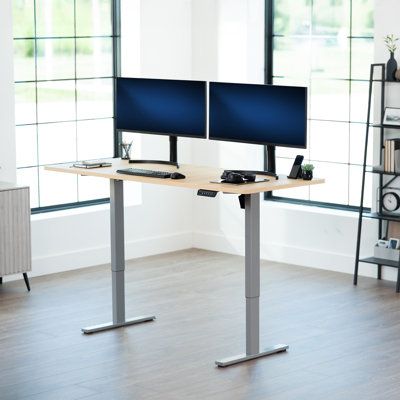 Bureau électrique à moteur simple VIVO avec contrôleur de mémoire à bouton-poussoir