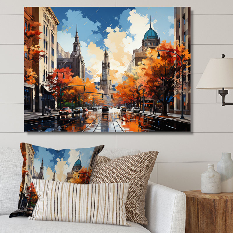 Boston Popart III sur impression sur toile, H 30 po x l 40 po x P 1,5 po, Toile tendue