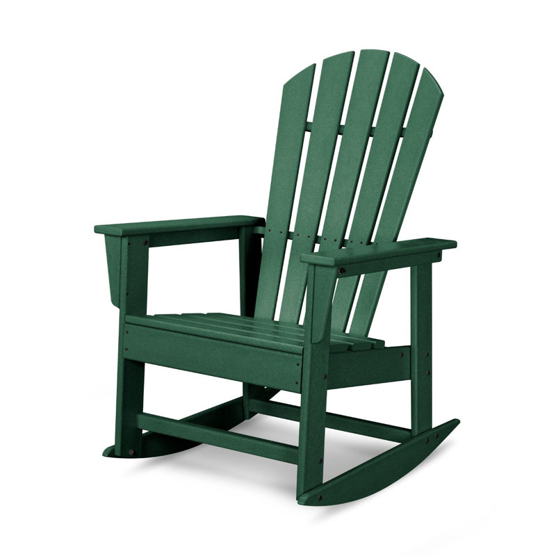 POLYWOOD South Beach Rocking Chair, Green