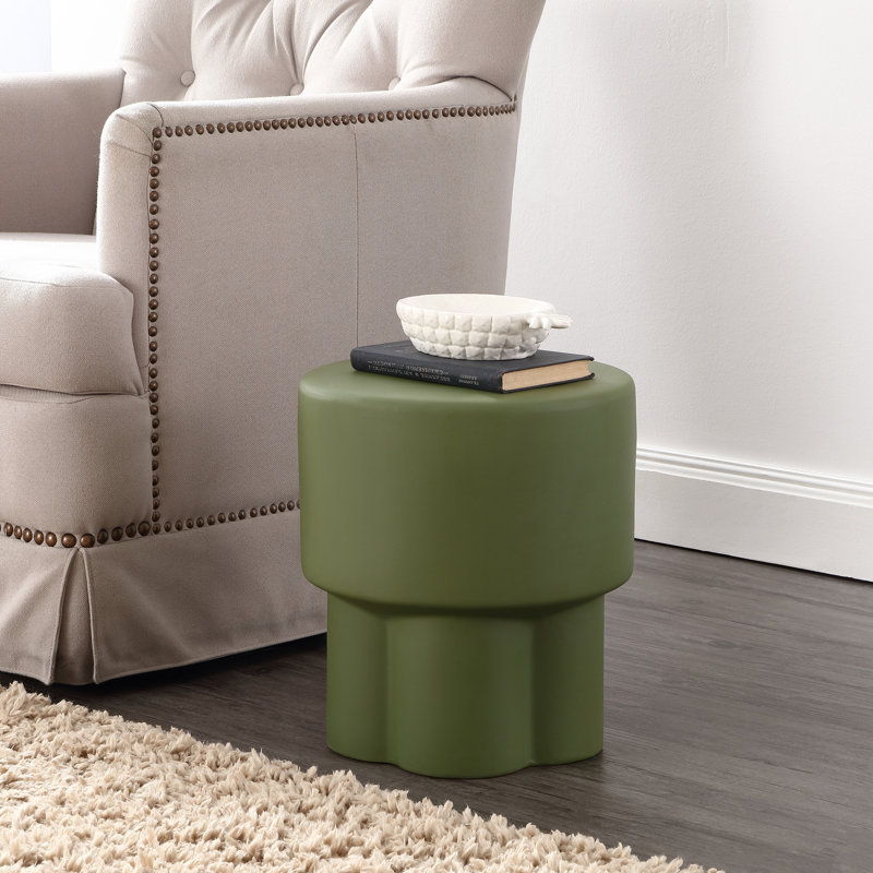 Portside End Table, Moss Green