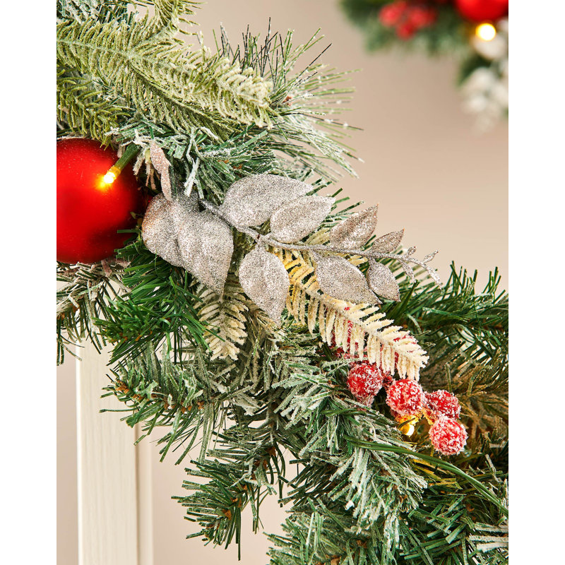 274.32cm Lighted Faux Garland with Lights