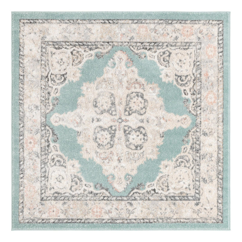 Sascha Oriental Indoor Rug, Square 5'