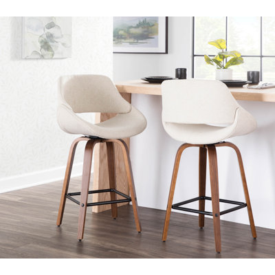 Tabouret de bar et de comptoir rembourré Najrin
