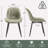 Chardee Tufted Upholstered Dining Chairs Faux Leather Waterproof Side Chair With Metal Frame-304930570
