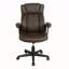 Fauteuil de direction ergonomique à dossier haut en similicuir brun Techni Mobile