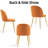 Modern Velvet Armless Side Dining Chairs-1480541480