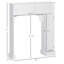 Armoire de rangement autoportante au-dessus de la toilette avec tablettes réglables et grand espace de rangement-1041009097