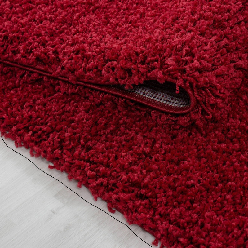 Solid Colour Shag Area Rug, Rectangle 160 x 230 cm