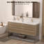 Meuble-lavabo flottant avec lavabo Tiberiu-603032045-603032046