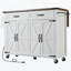 53.5''Farmhouse Kitchen Island With Power Outlet, Kitchen Storage Island With Drop Leaf, Spice Rack And Drawer-159771180