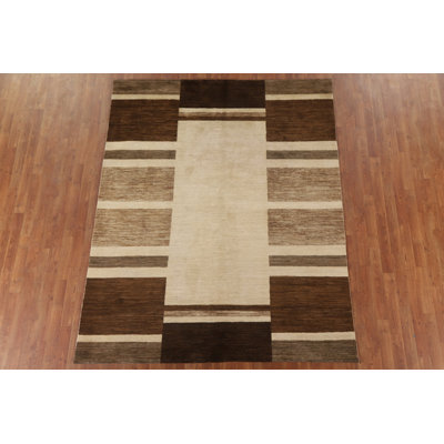 Tapis géométrique Gabbeh 6 x 8
