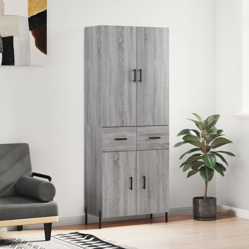 69.5cm Sideboard, Grey Sonoma