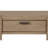 Curved 1-Drawer Console Table - Toffee