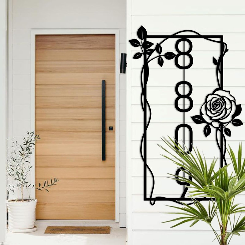 Décoration murale d'extérieur personnalisée, H 18 po x l 11 po x P 0,05 po, Oui