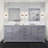 Double Bath Vanity with Carrara Marble Top-110912925