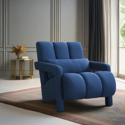 Chaise d'appoint rembourrée avec coussin Kyrra