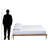 Tranquility Queen Size Platform Bed Frame in Brown Finish, 12.83'' H X 62.99'' W X 81.05'' L-921756242
