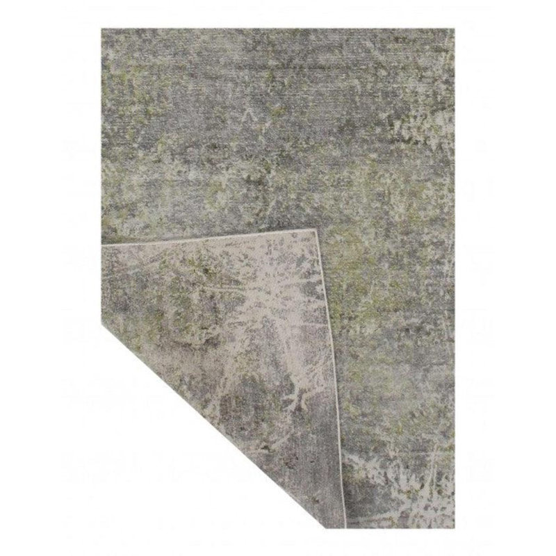 Abstract Area Rug in Gray