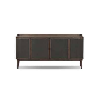 Mirabel Sideboard-Dark Green Lacquered Linen