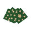 Serviettes de cocktail en satin de coton ex votant-122066300