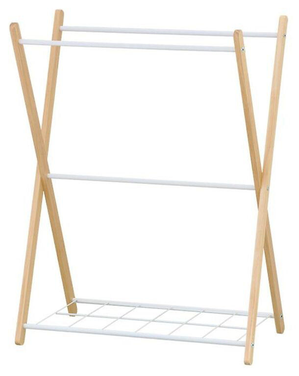 Wood 3 Freestanding Towel Stand