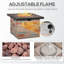 Table de foyer d'extérieur au gaz propane 32 pouces Outsunny