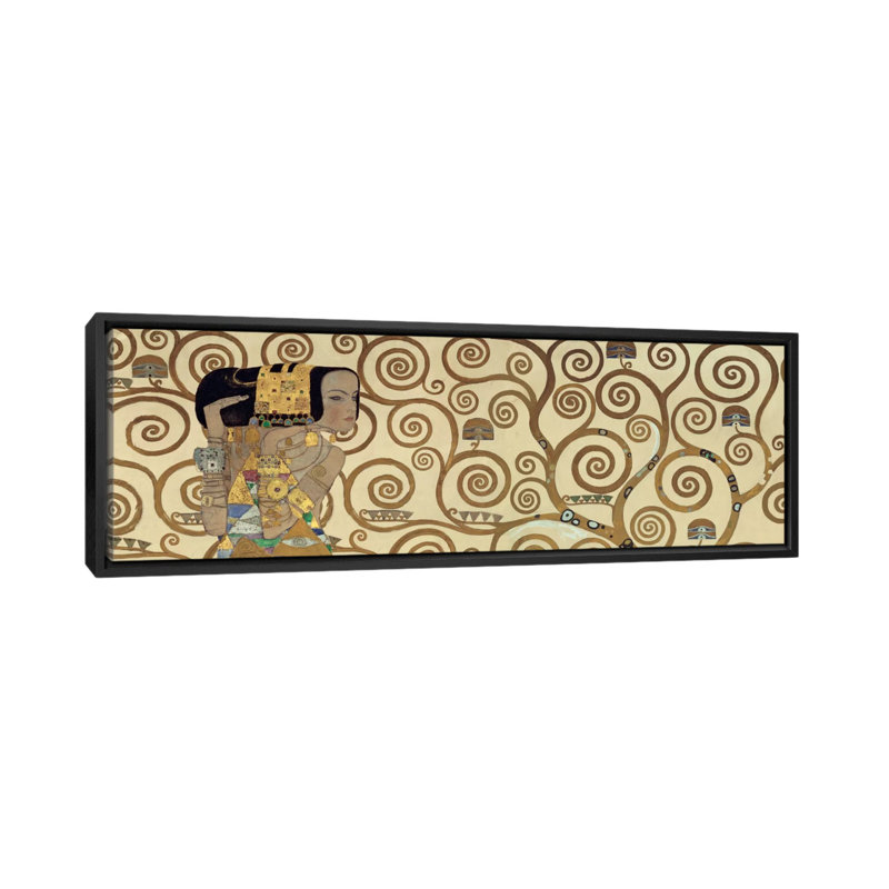 «Expectation, Horizontal» par Gustav Klimt, impression sur toile tendue, H 20 po x l 60 po x P 1,5 po, Toile tendue