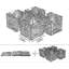 Ensemble de 4 paniers de rangement en osier, 10 x 10,5 x 10,75 pouces paniers pliables pour tablettes 11 x 11 cubes, jacinthe d'eau naturelle