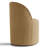 Swivel Upholstered Barrel Back Dining Chair With Castors (Set Of 6)-1525925695