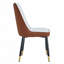 Chaise de salle à manger moderne en cuir PU, ensemble de 4-471368261-471368264