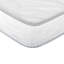 6 po Matelas en mousse réversible pleine grandeur dans une boîte, matelas matelassé double face en mousse haute densité, blanc