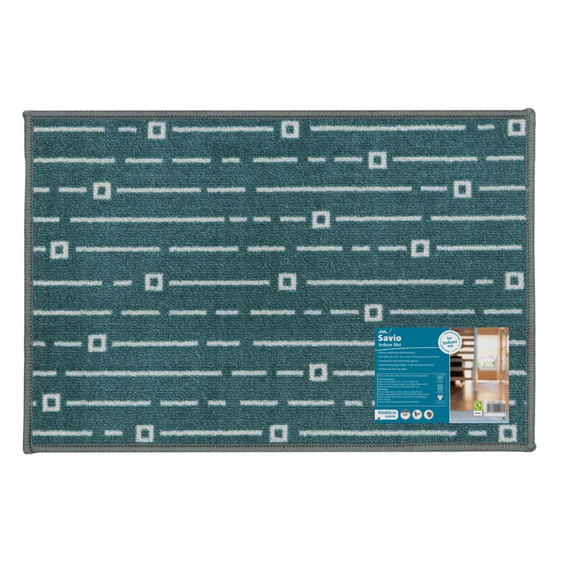 Non-Slip Indoor Doormat, Rectangle 40cm W x 60cm L