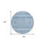Tapis rond ivoire rond 8 pi Southwestern