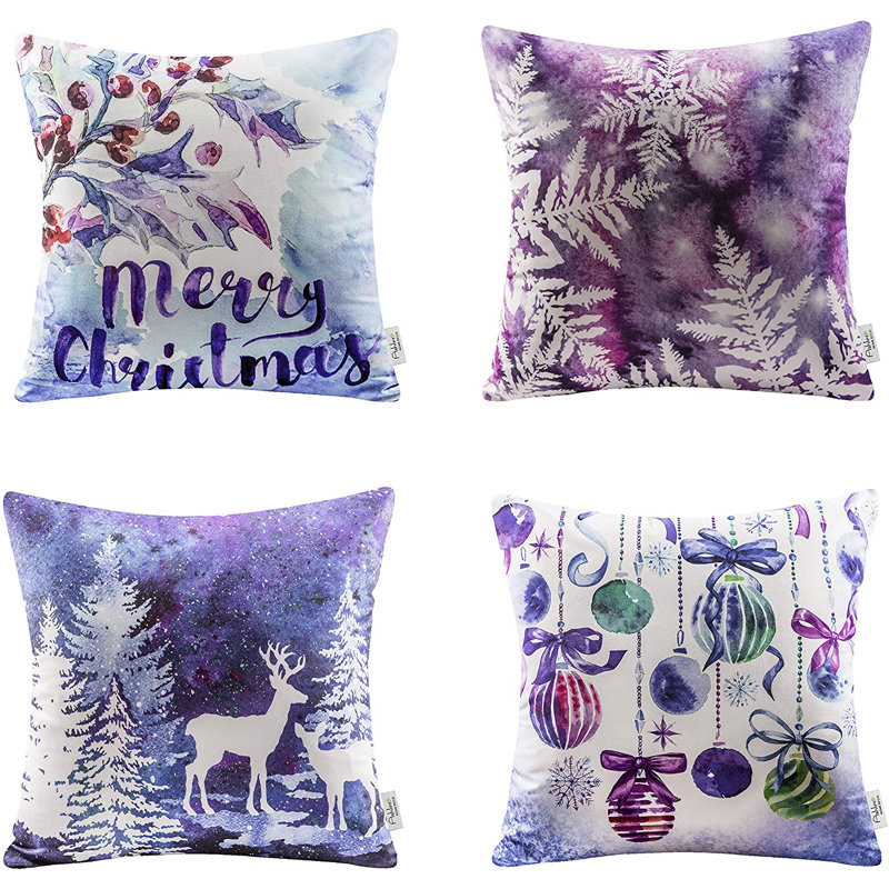 Polyester Throw Square Pillow Cover