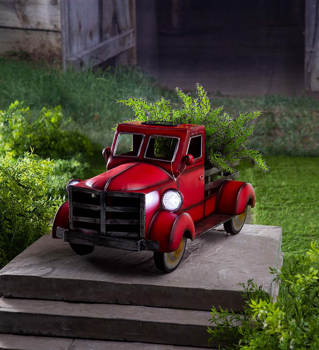 Large red 2024 metal truck