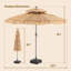 Parasol de chaume de 9 et 10 pi de style hawaïen (base non incluse)-118130097