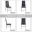 Ensemble de 2 chaises de salle à manger en cuir avec dossier haut moderne et rembourré et pieds en métal pour la cuisine, la salle à manger et le salon-1105358927-1105358914