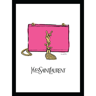 Fairchild Paris GLAM FASHION PURSE - 14"x18" Framed Print