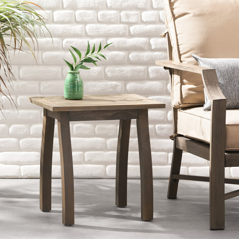 Table de bout rectangulaire Wood Wood, Grey