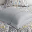 Housse de couette en coton pour très grand lit en gris avec matériaux et literie faits de tissus-129372071