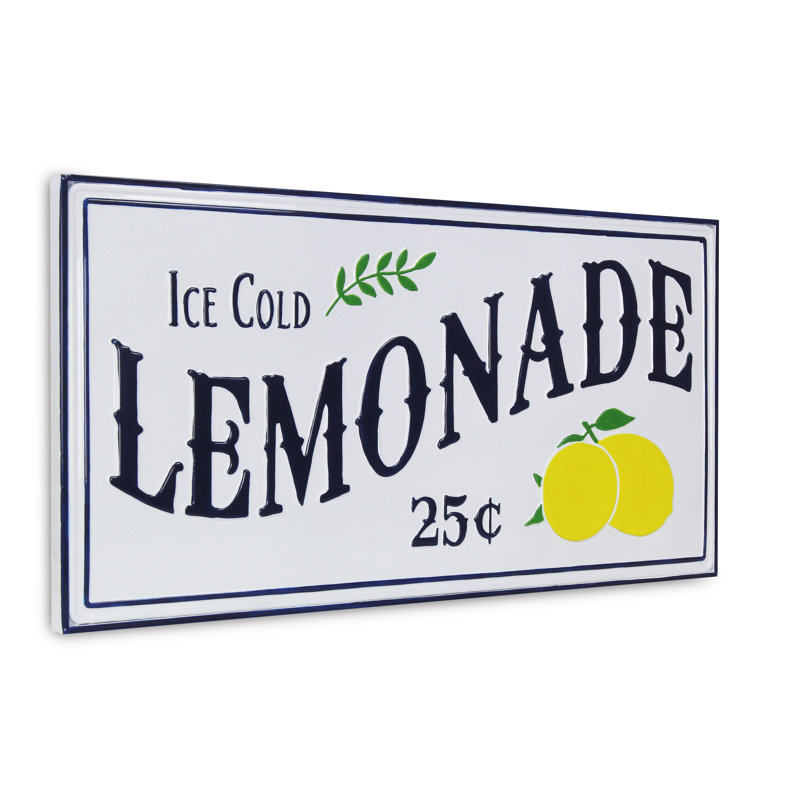 Plaque de limonade glacée, Bleu