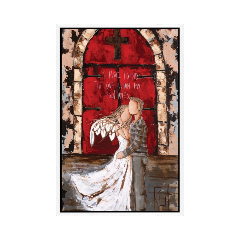 I Have Found the One - Painting Print on Canvas, 66.04 cm H x 45.72 cm W, White Framed