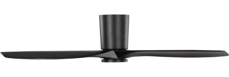 Seyra Smart Hugger LED Ceiling Fan, Midnight Black, Midnight Black, 52" Wide