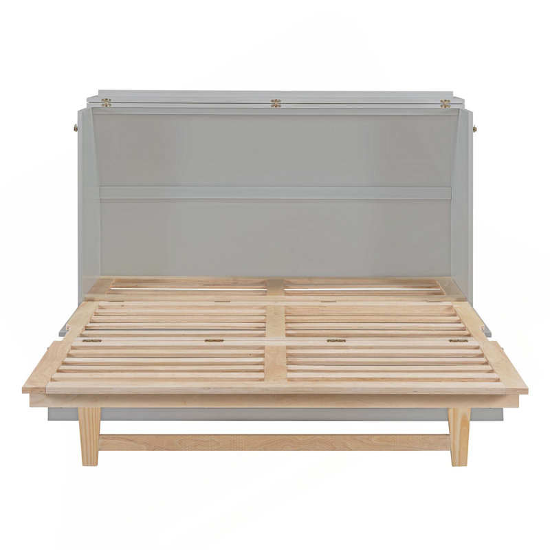 Lit escamotable avec grands tiroirs Murphy, Gris