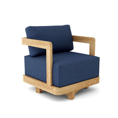 Granada Swivel Teak Outdoor Lounge Chair , Sunbrella® Cushions Included