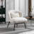 Upholstered Accent Chair with Metal Legs-799831501