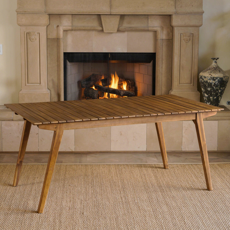 Outdoor 69" Solid Wood Dining Table